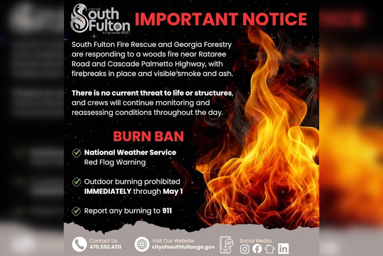 Red Flag Day Inferno Puts South Fulton On Edge