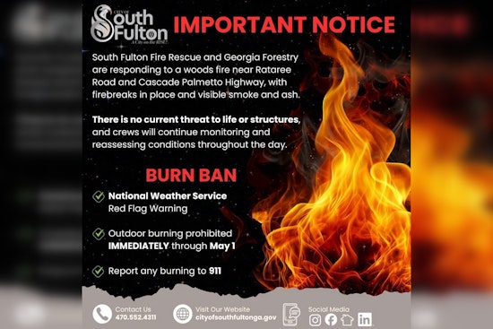 Red Flag Day Inferno Puts South Fulton On Edge
