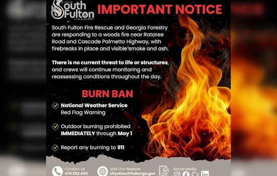 Red Flag Day Inferno Puts South Fulton On Edge