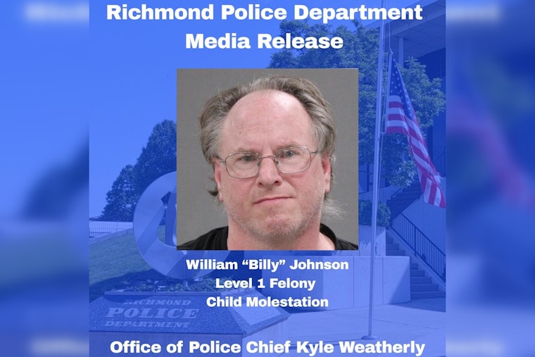 Richmond Cops Bust 54-Year-Old on Child Sex Crime Counts