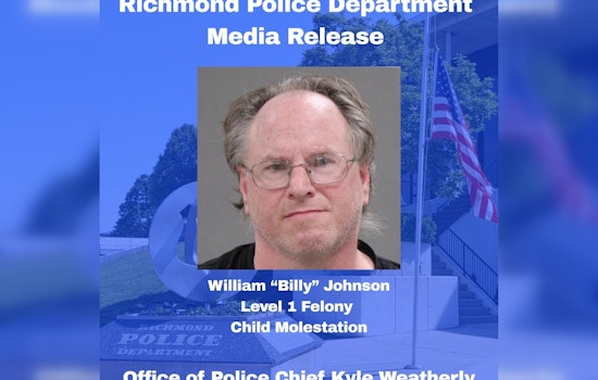 Richmond Cops Bust 54-Year-Old on Child Sex Crime Counts