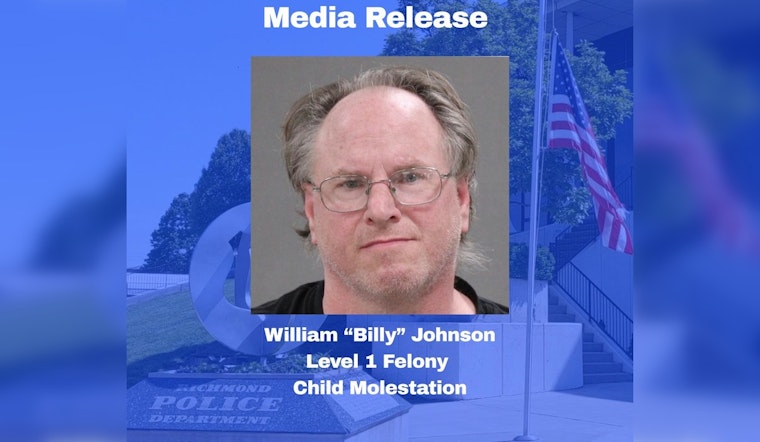Richmond Cops Bust 54-Year-Old on Child Sex Crime Counts