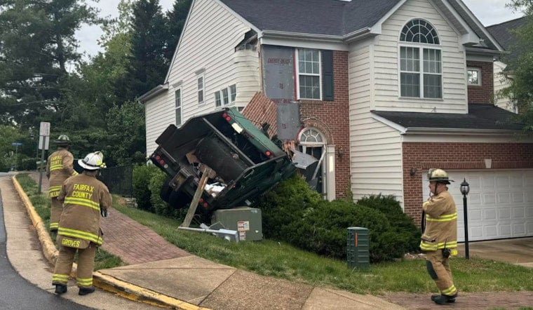Runaway Garbage Truck Slams Into Lorton Home, Knocks Out Power To Dozens
