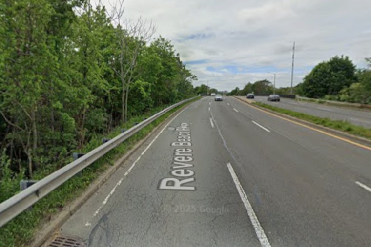Runaway Truck Rips Through Everett Bank, Leaves Gaping Hole by Revere Beach Parkway