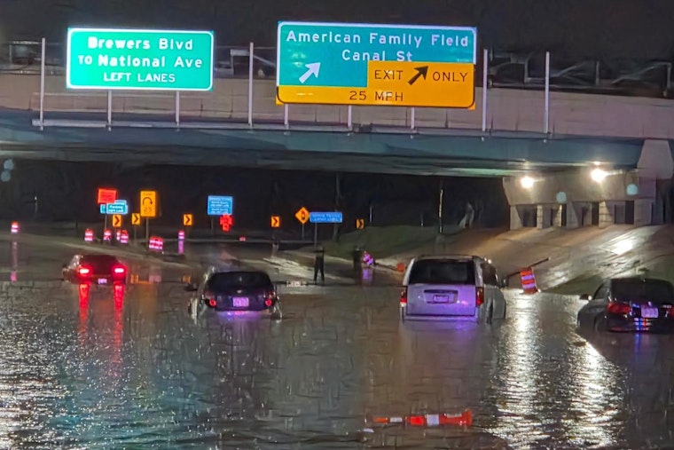 Rush-Hour Washout: I-43 Turns Into Milwaukee's Unwanted River