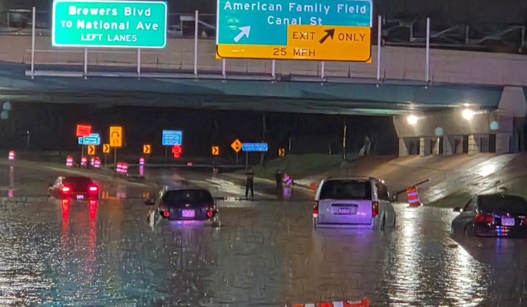 Rush-Hour Washout: I-43 Turns Into Milwaukee's Unwanted River