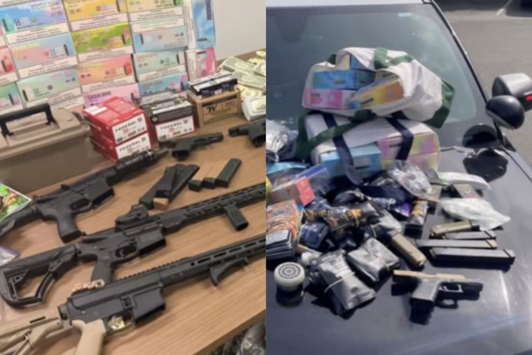 Sacramento Traffic Stop Explodes Into Gun Bust, Cash Haul and Drug Find