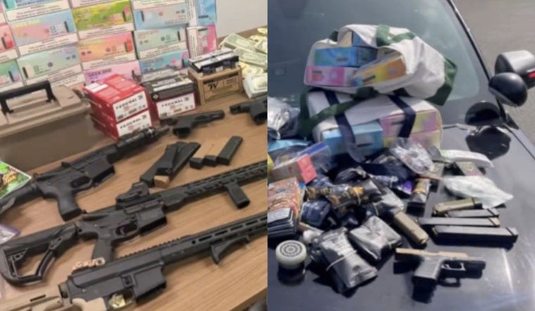 Sacramento Traffic Stop Explodes Into Gun Bust, Cash Haul and Drug Find