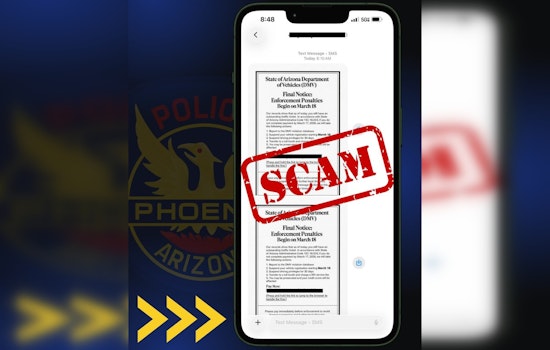 Scam Text Blitz Targets Phoenix Drivers With Phony Photo Tickets