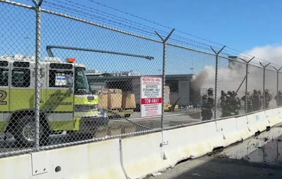 SFO Cargo Blaze Sends Smoke Soaring, Stalls AirTrain Blue Line