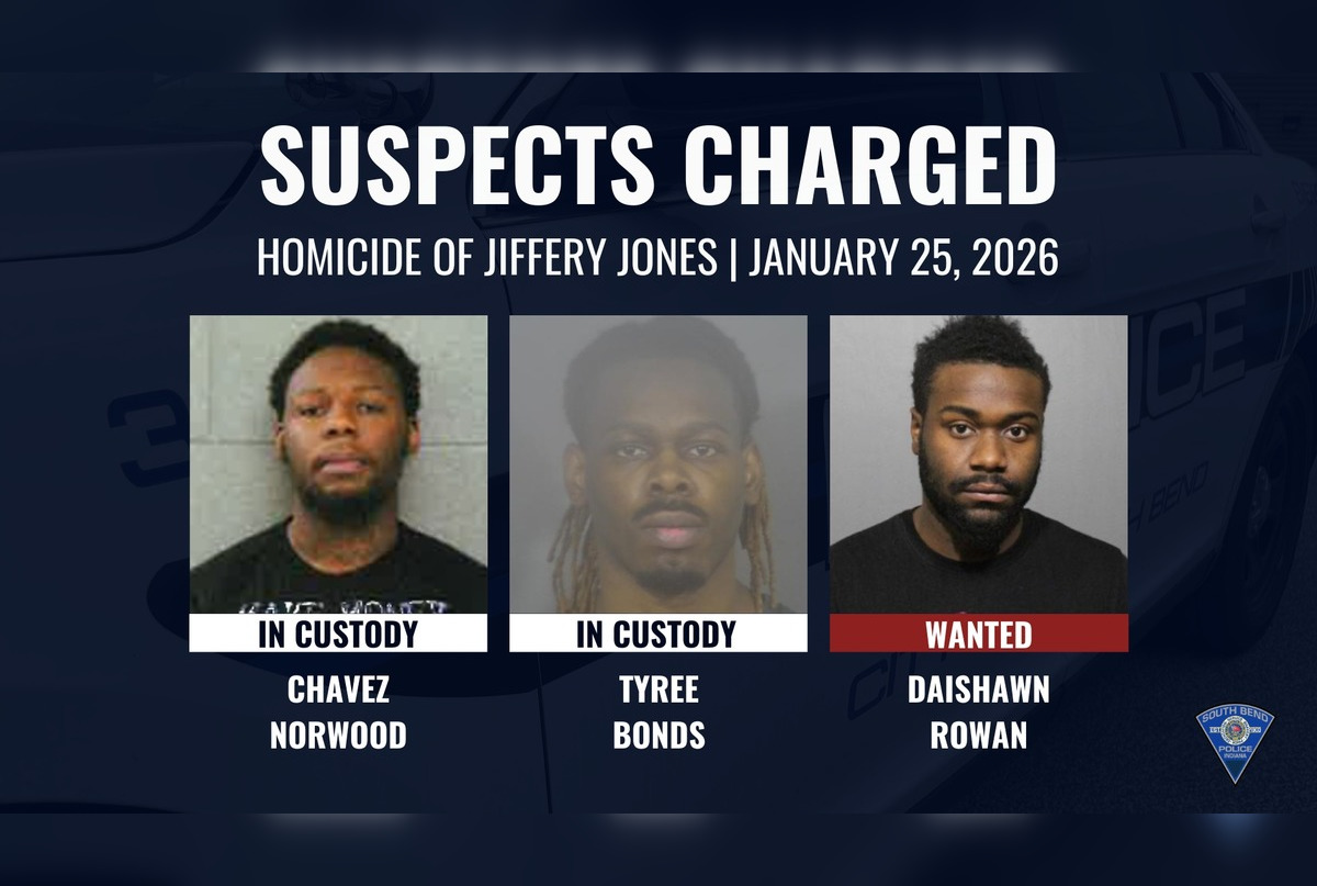 Two Arrested, One Wanted in South Bend Homicide