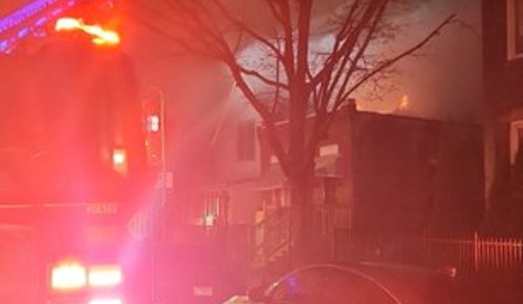 South Kedvale Rooftops Rip Open As Two-Building Fire Erupts