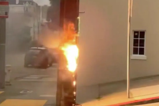Sparks Fly In Pacific Heights As High-Voltage Pole Erupts In Early-Morning Fire