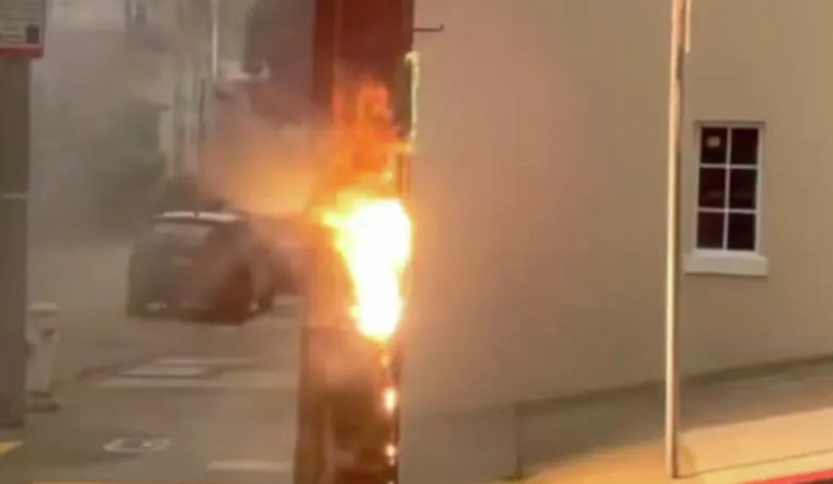 Sparks Fly In Pacific Heights As High-Voltage Pole Erupts In Early-Morning Fire