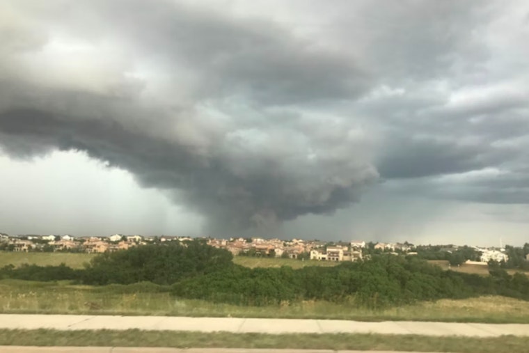 St. Louis Ducks For Cover Under Tornado Warning