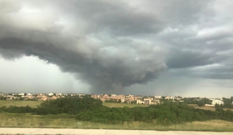 St. Louis Ducks For Cover Under Tornado Warning