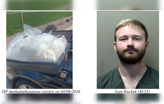 State Troopers Nab Alleged Meth Runner With Nearly 100-Pound Haul Near Bloomington