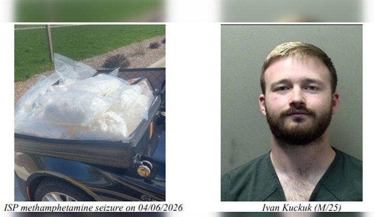State Troopers Nab Alleged Meth Runner With Nearly 100-Pound Haul Near Bloomington