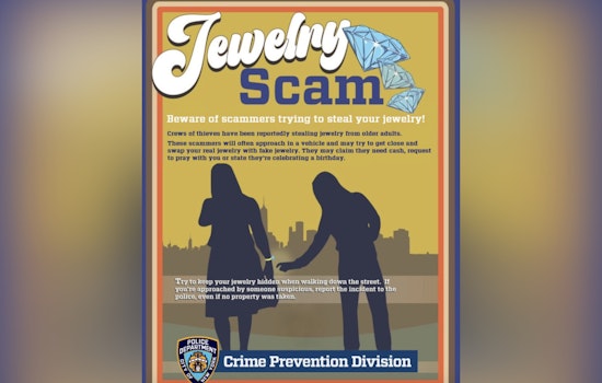 Staten Island Jewelry Hustlers Prey on Seniors, NYPD Warns