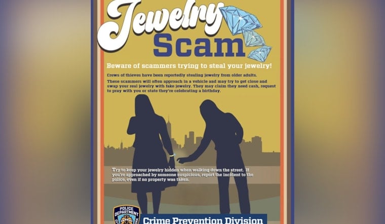 Staten Island Jewelry Hustlers Prey on Seniors, NYPD Warns