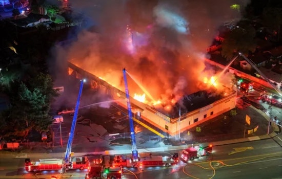 Stockton Warehouse Crumples In Late-Night Inferno Off Wilson Way
