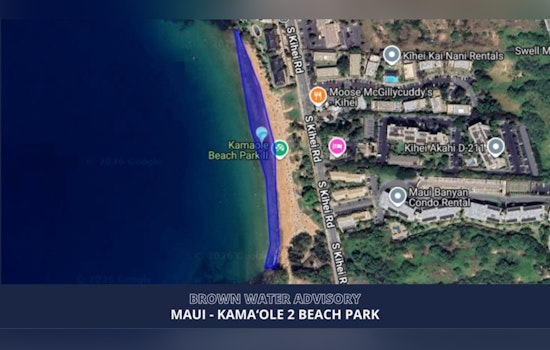 Storm-Soaked Kamaʻole 2 Turns Murky, Triggers Brown Water Alert