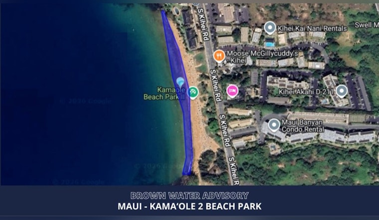 Storm-Soaked Kamaʻole 2 Turns Murky, Triggers Brown Water Alert