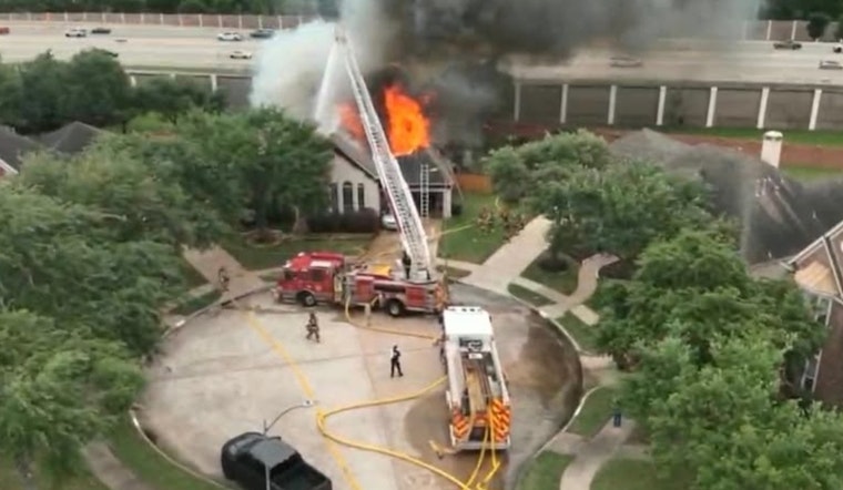 Riverpark House Inferno Chokes Sugar Land Street, Residents Walk Away