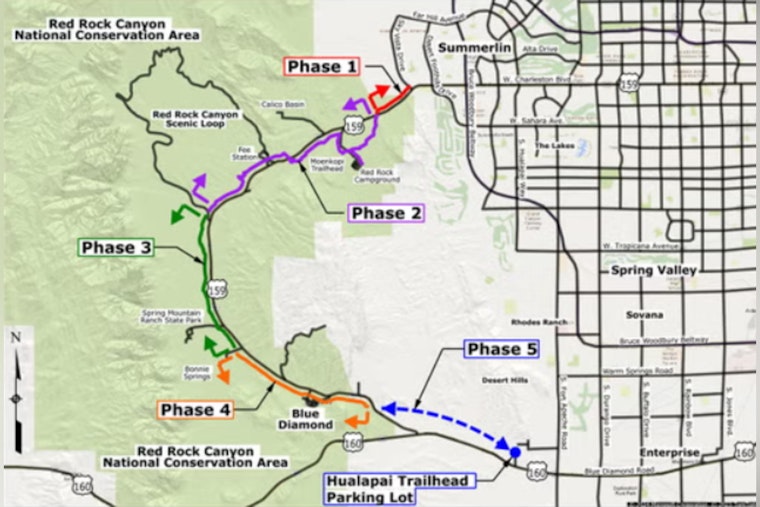 Summerlin Snags First Slice Of Red Rock Trail, With New Signal And Safer Selfies