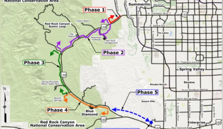 Summerlin Snags First Slice Of Red Rock Trail, With New Signal And Safer Selfies