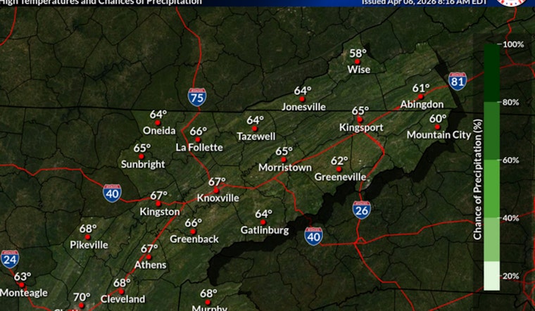 Sunny Skies and Dry Conditions Expected All Week in Knoxville