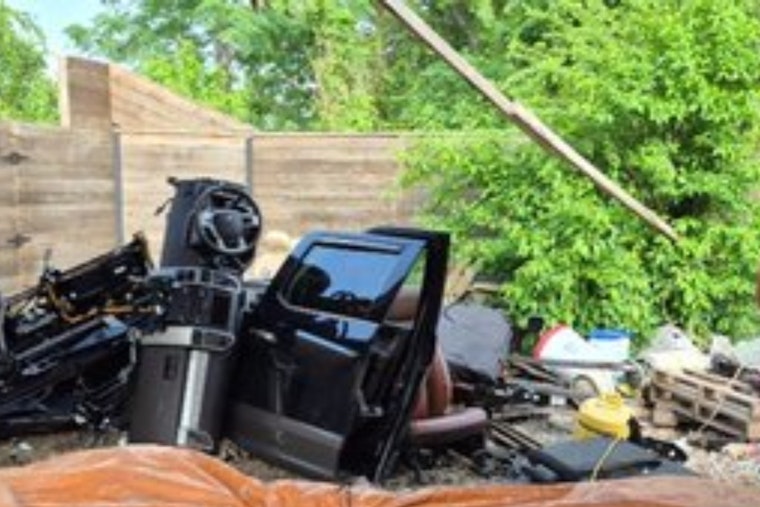 Tarrant Cops Bust Suspected Dallas County Chop Shop, Recover Pile Of Stolen Rides