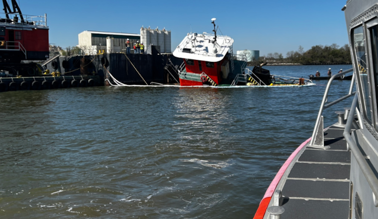 Tug Drama In Curtis Creek As Gale Goes Down Near Fort McHenry