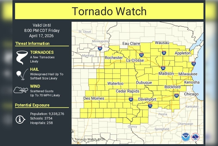 Twister Tension: Huge Swath Of Wisconsin Braces As Tornado Watch Blankets The State