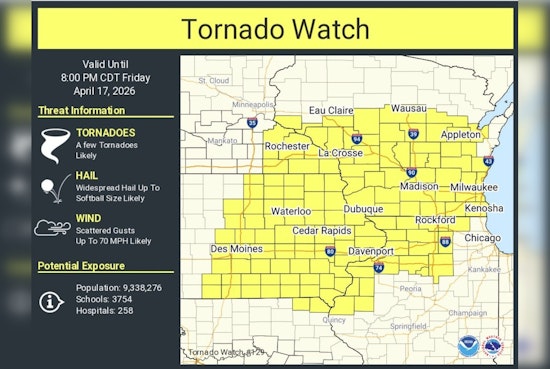 Twister Tension: Huge Swath Of Wisconsin Braces As Tornado Watch Blankets The State
