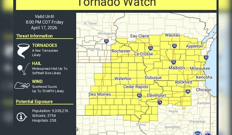 Twister Tension: Huge Swath Of Wisconsin Braces As Tornado Watch Blankets The State