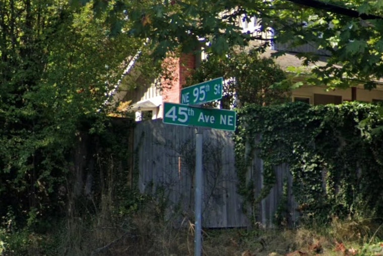 Two-Car Crash Traps Occupant On NE 95th In Seattle