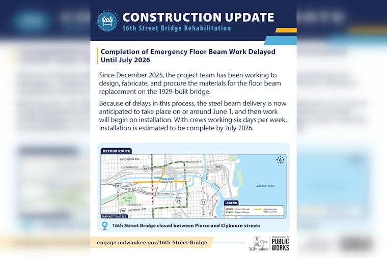 Unity Bridge Shutdown Drags On, Detours Now Stretch Into July