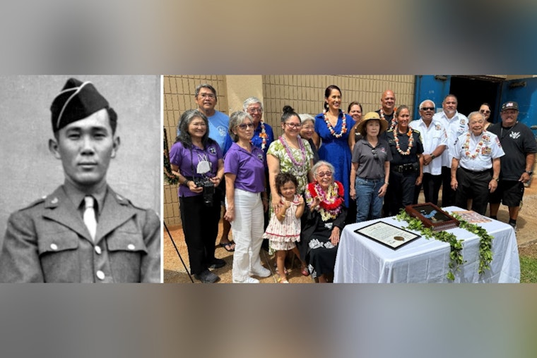 Wai'anae Park Swaps Its Sign To Honor Fallen WWII Son Shinyei Nakamine