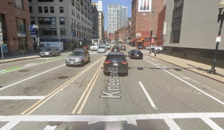 Water Main Break Floods Kneeland Street in Downtown Boston