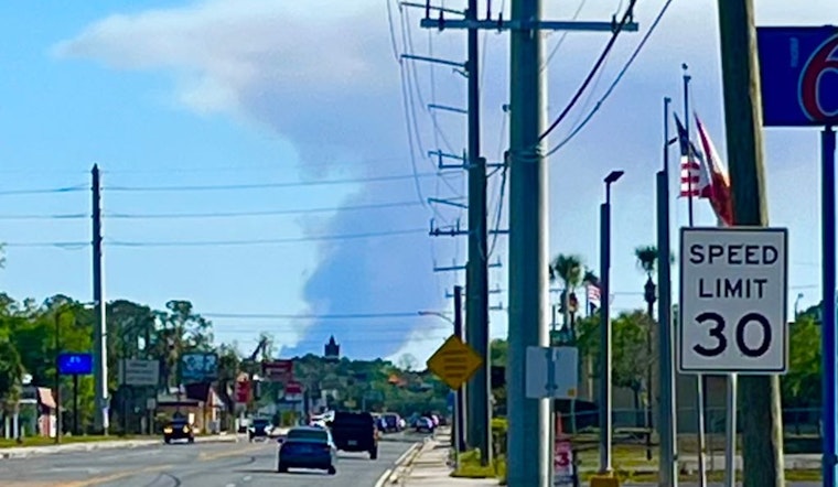 SR 26 Wildfire Near Orange Heights Sends Creeping Haze Into Bradford County