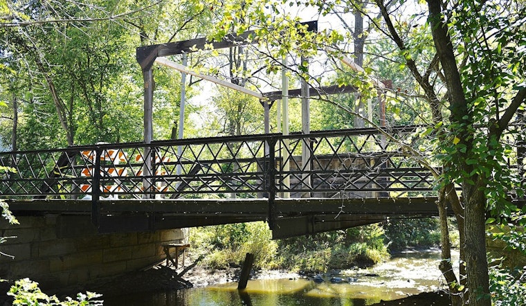 Work Van Whacks Long Grove’s Notorious Covered Bridge Yet Again