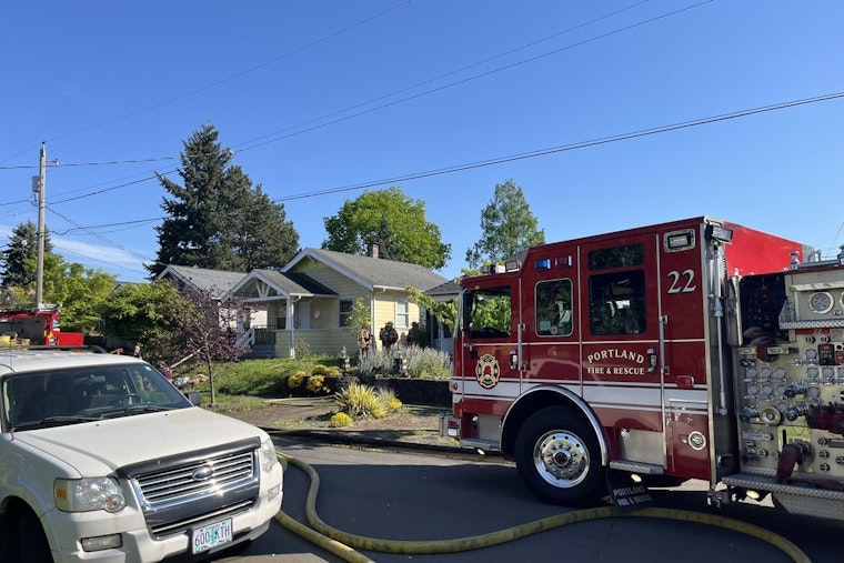 Backyard Shed Fire Jumps To North Portland Home In University Park