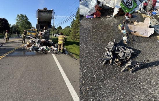 Battery Blunder Turns Troy Trash Truck Into Livernois Fireball