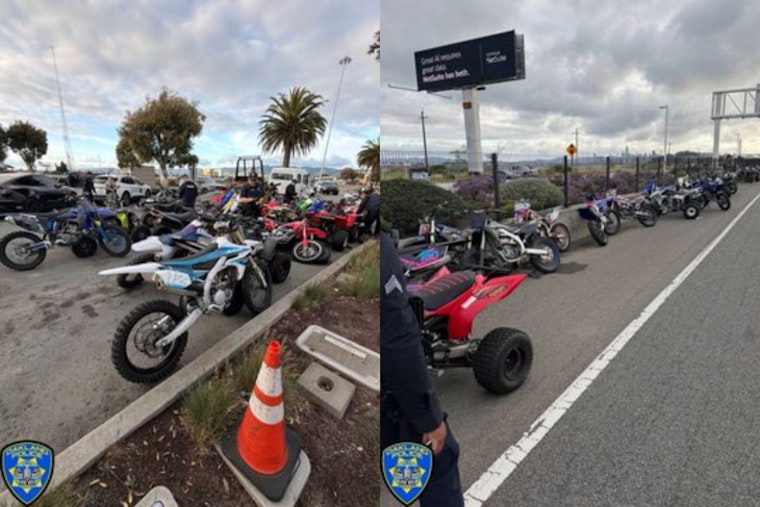Bay Bridge Chaos as Oakland Cops Snag Dozens of Dirt Bikes