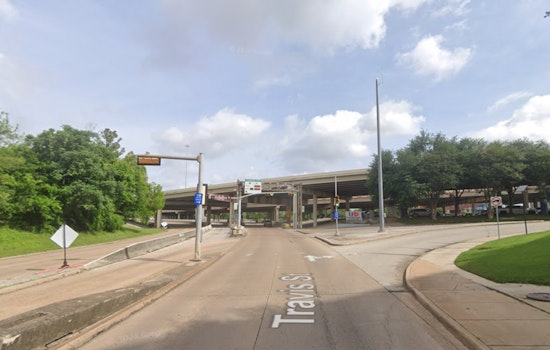 Big-Rig Soars Off I-10, Crashes By I-45 Ramp In Downtown Houston
