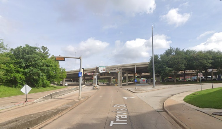 Big-Rig Soars Off I-10, Crashes By I-45 Ramp In Downtown Houston