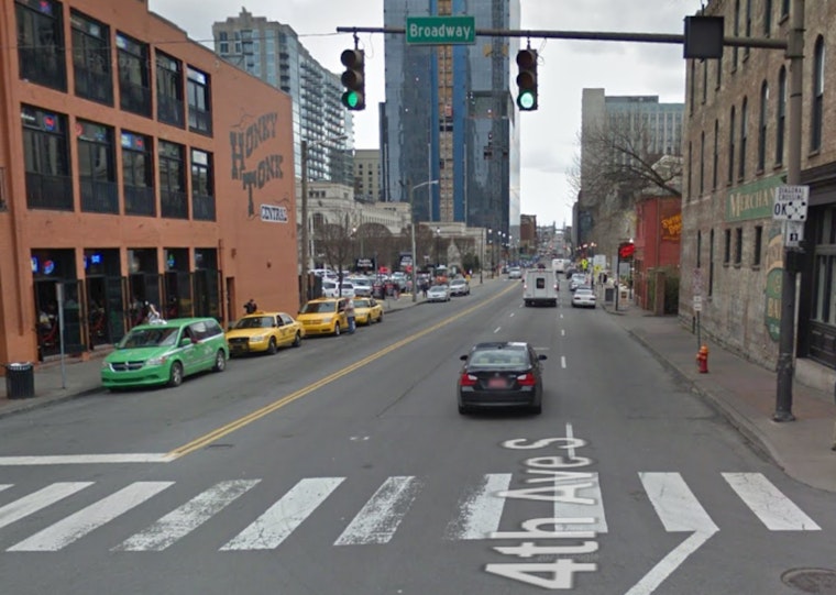 Black Smoke Pours Over Broadway As Fire Erupts At Downtown Remodel