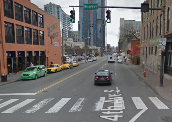 Black Smoke Pours Over Broadway As Fire Erupts At Downtown Remodel