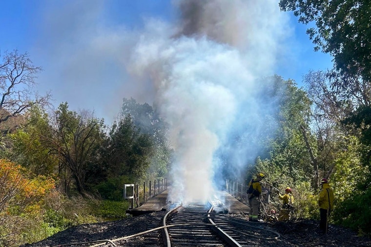 Blaze Torches Rio Linda Rail Bridge, Freight Comes To A Screeching Halt